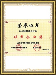 China's Leading Software Technology Enterprise Award