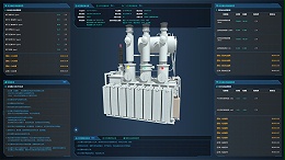 Visual high-voltage main transformer safety monitoring system