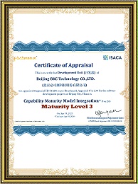 CMMI3 certificate