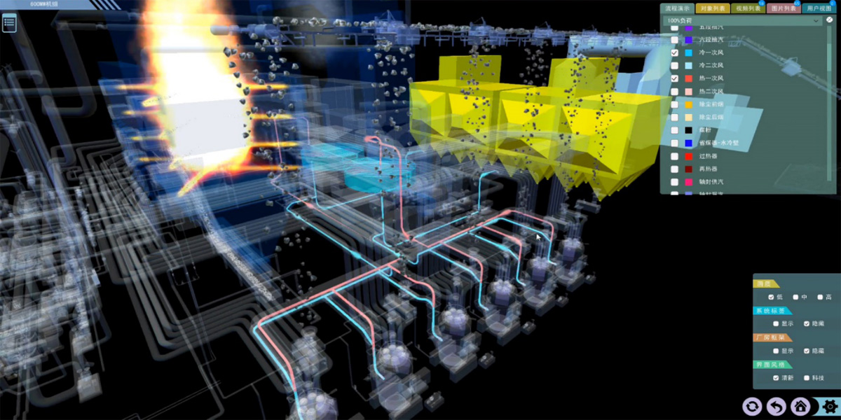 Whole Plant Process Flow & Equipment 3D Disassembly Training System